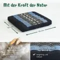 Kapok Sitzkissen 35 cm (Blau/Elefanten)