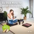Kapok Sitzkissen 35 cm (Schwarz/Elefanten)