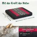 Kapok Sitzkissen 35 cm (Schwarz/Elefanten)