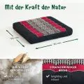Kapok Sitzkissen 35 cm (Schwarz/Rot)