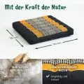 Kapok Sitzkissen 35 cm (Schwarz/Orange)