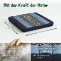Kapok Sitzkissen 50 cm (Blau/Elefanten)