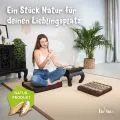 Kapok Sitzkissen 50 cm (Braun/Elefanten)
