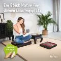 Kapok Sitzkissen 50 cm (Schwarz/Elefanten)