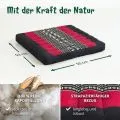 Kapok Sitzkissen 50 cm (Schwarz/Elefanten)