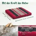 Kapok Sitzkissen 50 cm (Rot/Schwarz)