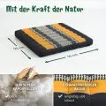 Kapok Sitzkissen 50 cm (Schwarz/Orange)