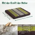 Kapok Sitzkissen 50 cm (Braun/Gr�n)
