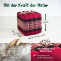 Kapok W�rfelkissen (Rot/Elefanten)
