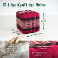 Kapok W�rfelkissen (Rot/Elefanten)