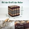 Kapok W�rfelkissen (Braun/Elefanten)