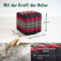 Kapok W�rfelkissen (Schwarz/Elefanten)
