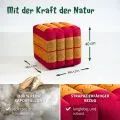 Kapok W�rfelkissen (Rot/Gelb)