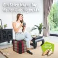 Kapok W�rfelkissen (Schwarz/Rot)