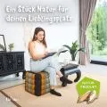 Kapok W�rfelkissen (Schwarz/Orange)