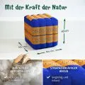 Kapok W�rfelkissen (Blau/Gelb)