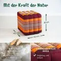 Kapok W�rfelkissen (Orange)