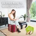 Kapok W�rfelkissen (Rubinrot)