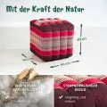 Kapok W�rfelkissen (Rubinrot)