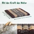Kapok Steppkissen 35 cm (Braun/Elefanten)