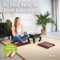 Kapok Steppkissen 35 cm (Schwarz/Elefanten)