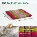 Kapok Steppkissen 35 cm (Rot/Gr�n)