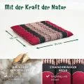 Kapok Steppkissen 35 cm (Rot/Schwarz)