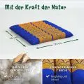 Kapok Steppkissen 35 cm (Blau/Gelb)