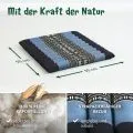 Kapok Steppkissen 50 cm (Blau/Elefanten)