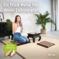 Kapok Steppkissen 50 cm (Braun/Elefanten)