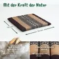 Kapok Steppkissen 50 cm (Braun/Elefanten)