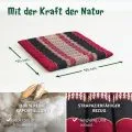 Kapok Steppkissen 50 cm (Rot/Schwarz)