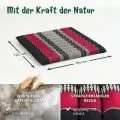 Kapok Steppkissen 50 cm (Schwarz/Rot)