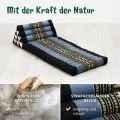 Kapok Thaikissen 2 Auflagen (Blau/Elefanten)