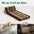 Kapok Thaikissen 2 Auflagen (Braun/Elefanten)