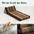 Kapok Thaikissen 2 Auflagen (Braun/Elefanten)