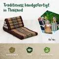 Kapok Thaikissen 2 Auflagen (Braun/Elefanten)