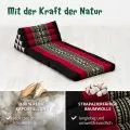 Kapok Thaikissen 2 Auflagen (Schwarz/Elefanten)