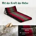 Kapok Thaikissen 2 Auflagen (Schwarz/Elefanten)