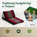 Kapok Thaikissen 2 Auflagen (Schwarz/Elefanten)