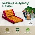 Kapok Thaikissen 2 Auflagen (Rot/Gelb)