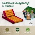 Kapok Thaikissen 2 Auflagen (Rot/Gelb)