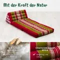 Kapok Thaikissen 2 Auflagen (Rot/Gr�n)