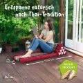 Kapok Thaikissen 2 Auflagen (Rot/Schwarz)