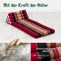 Kapok Thaikissen 2 Auflagen (Rot/Schwarz)