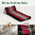 Kapok Thaikissen 2 Auflagen (Schwarz/Rot)