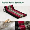 Kapok Thaikissen 2 Auflagen (Schwarz/Rot)