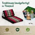 Kapok Thaikissen 2 Auflagen (Schwarz/Rot)