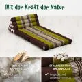 Kapok Thaikissen 2 Auflagen (Braun/Gr�n)