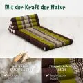 Kapok Thaikissen 2 Auflagen (Braun/Gr�n)